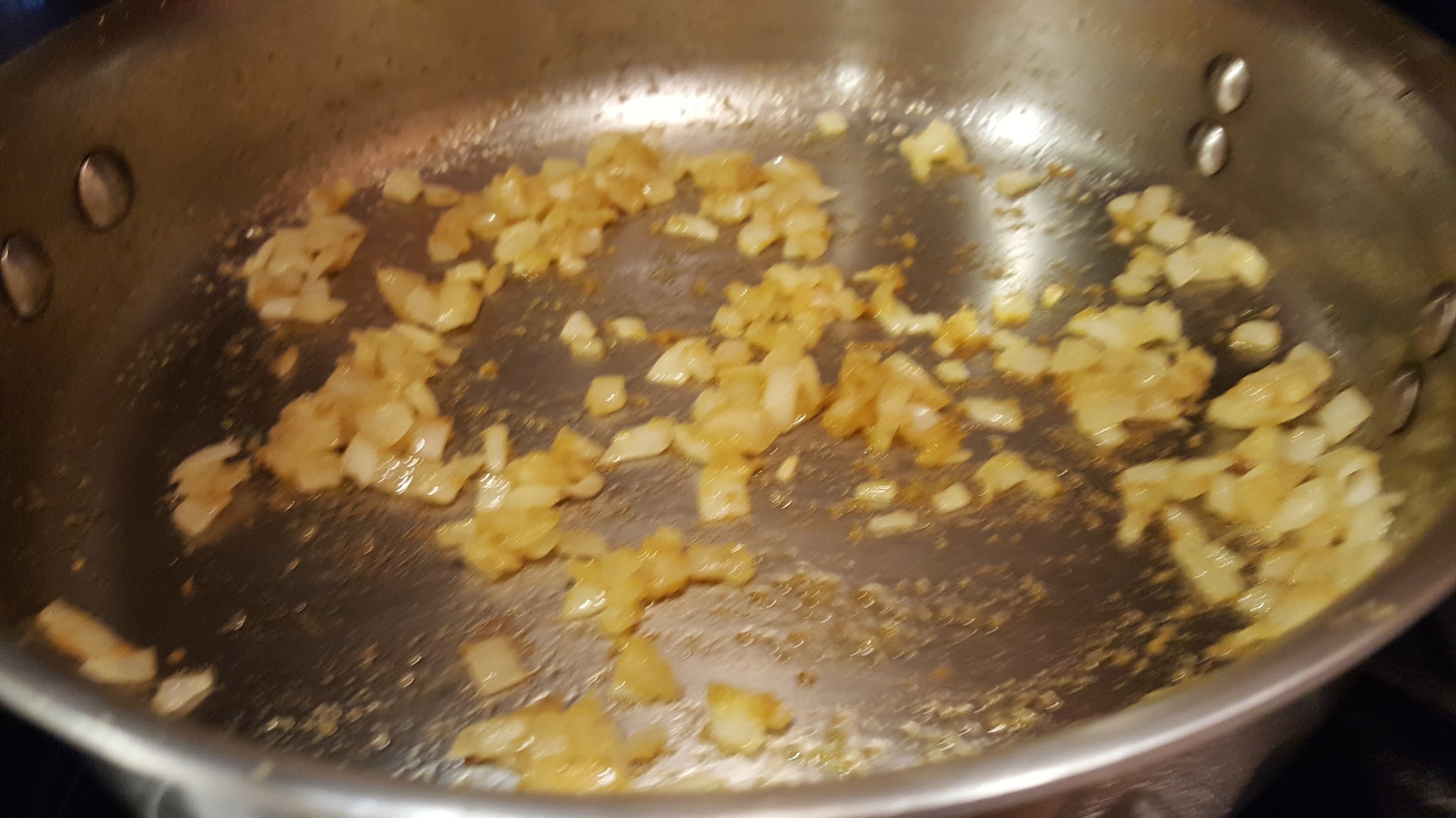 Let the Onions cook Until Wilted