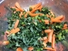 Finely Chop & Rinse Kale & Carrots