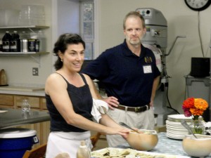 Nancy Polo and Chef Kimber Herron at the Cooking Class Debut