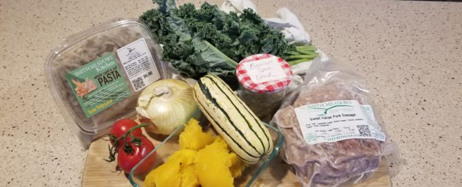 Smith Meadows Farm Ingredients for Pasta with Autumn Vegetables