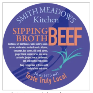 Smith Meadows Sipping Broth Label